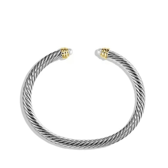 David Yurman Bracelet w Pearls and 14K Gold, 5mm - Picture 2 of 8